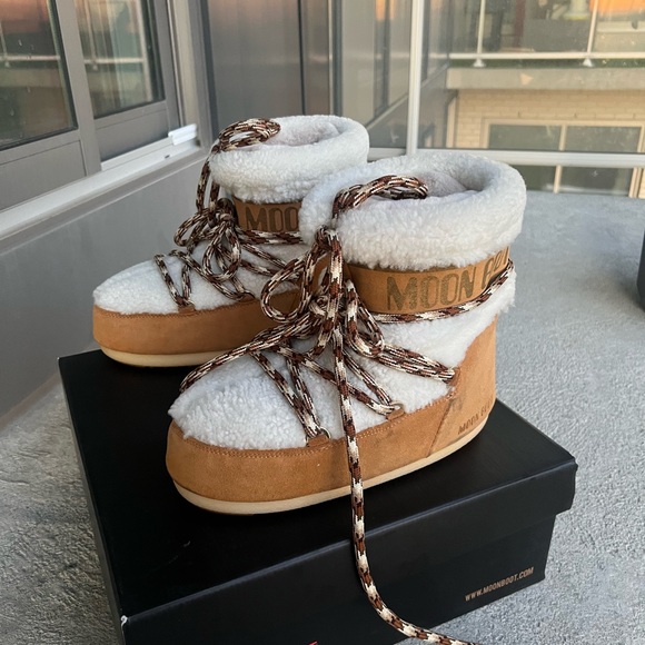 MOON BOOT LOW ICON SHEARLING LAB69 - Picture 2 of 8